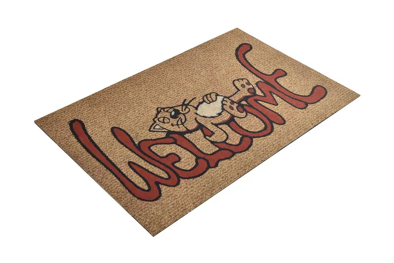 Dørmatte Welcome Cat - Flerfarget - Tekstiler - Tepper & Matter - Hall matte
