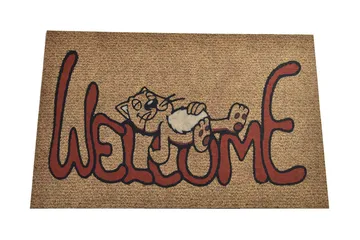 Dørmatte Welcome Cat - Flerfarget - Tekstiler - Tepper & Matter - Små tepper