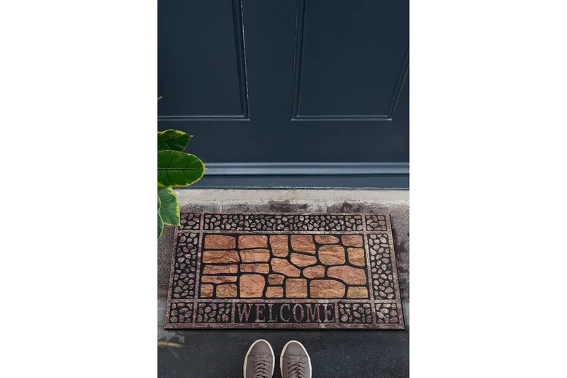 Doeldat Melda - Flerfarget - Tekstiler - Tepper & Matter - Hall matte