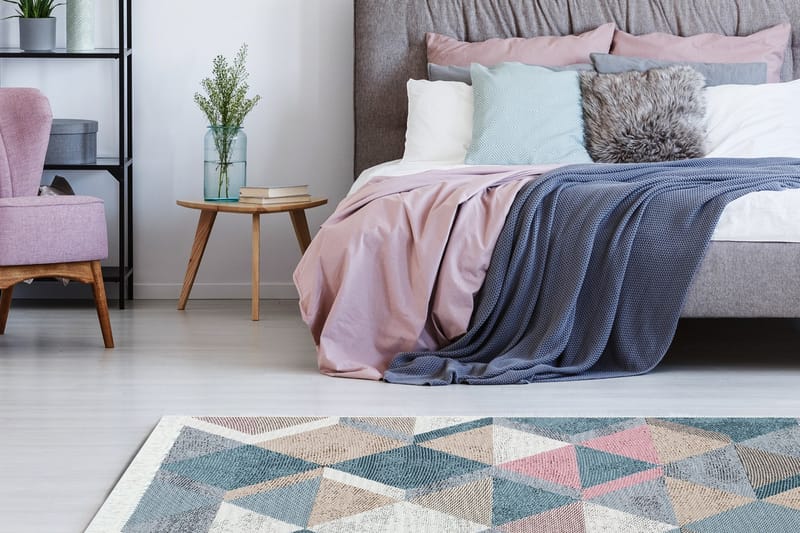 Hall Matte AR 10 - Blå, Rosa - Tekstiler - Tepper & Matter - Små tepper