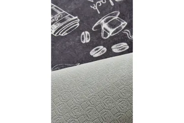 Hall Matte Cappuccino - Svart (60 x 140) - Svart / Fløyel - Tekstiler - Tepper & Matter - Små tepper