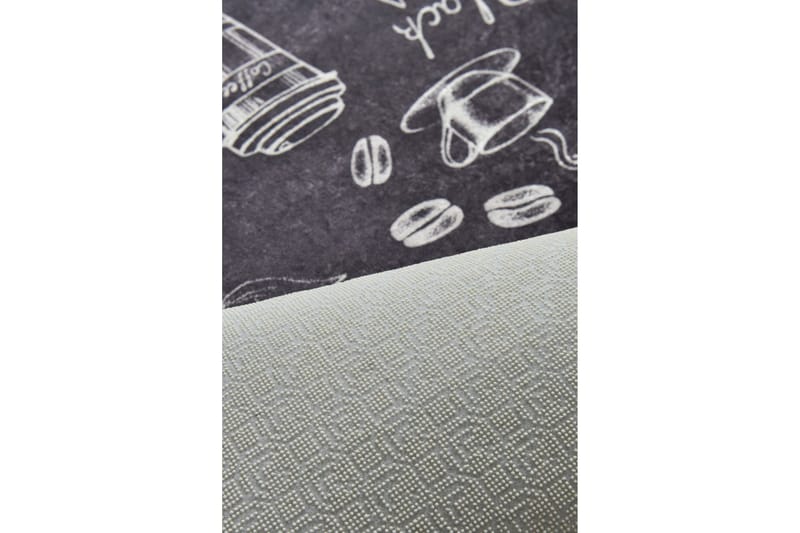 Hall Matte Cappuccino - Svart (60 x 140) - Svart / Fløyel - Tekstiler - Tepper & Matter - Små tepper