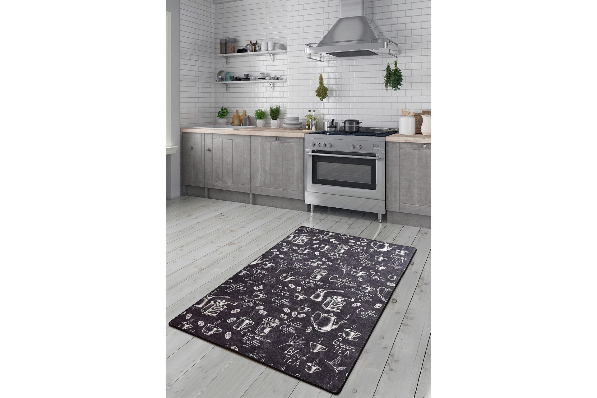 Hall Matte Cappuccino - Svart (60 x 140) - Tekstiler - Tepper & Matter - Små tepper