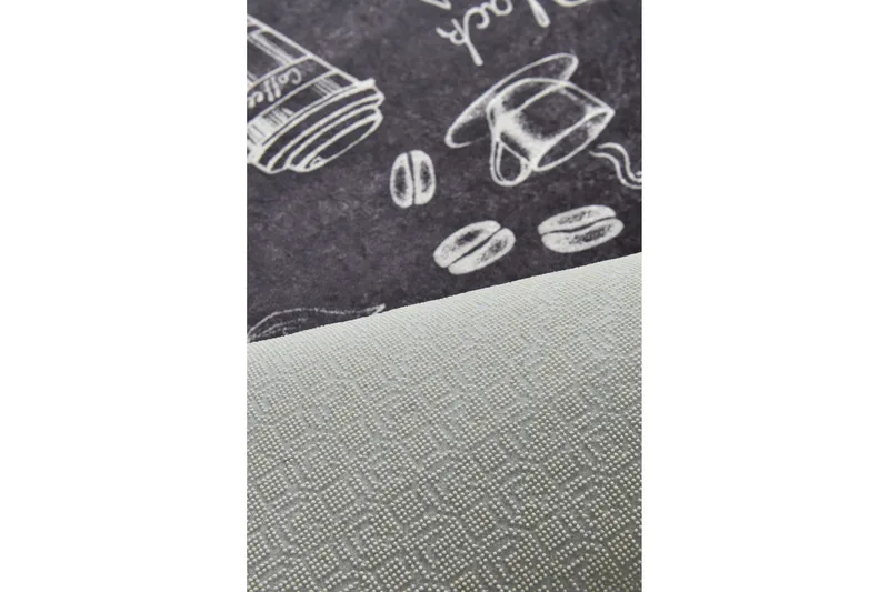 Hall Matte Cappuccino - Svart (80 x 200) - Svart / Fløyel - Tekstiler - Tepper & Matter - Hall matte