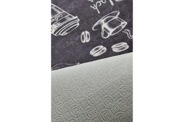 Hall Matte Cappuccino - Svart (80 x 200) - Svart / Fløyel - Tekstiler - Tepper & Matter - Hall matte