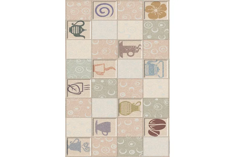 Hall Matte HMNT177 - Flerfarget - Tekstiler - Tepper & Matter - Små tepper