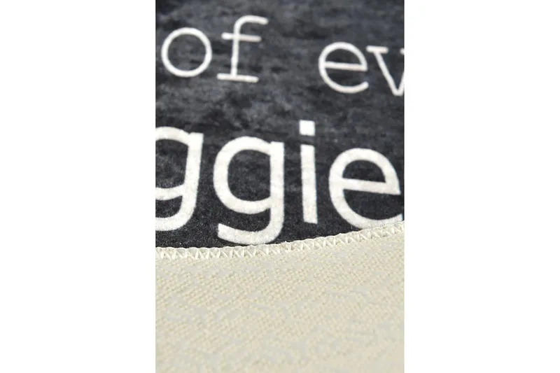 Hall Matte Kjøkken - Svart (80 x 200) - Svart / Fløyel - Tekstiler - Tepper & Matter - Hall matte