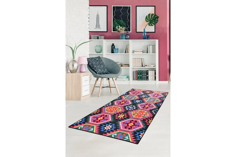 Hall Matte Magic (80 x 200) - Flerfarget/Fløyel - Tekstiler - Tepper & Matter - Små tepper