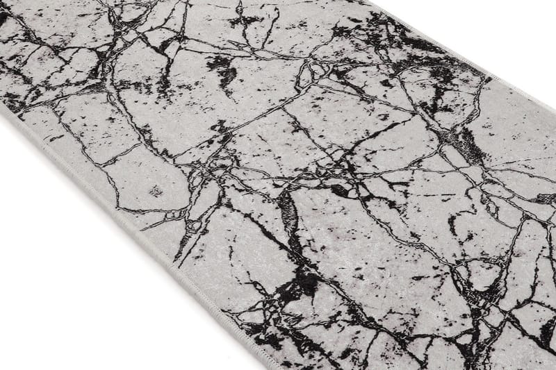 Hall Matte Marmor - Hvit - Hvit/Fløyel - Tekstiler - Tepper & Matter - Små tepper