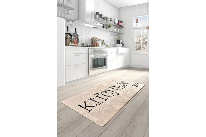 Hall Matte Skje (80 x 200) - Flerfarget/Fløyel - Tekstiler - Tepper & Matter - Hall matte