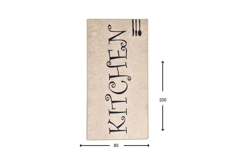 Hall Matte Skje (80 x 200) - Flerfarget/Fløyel - Tekstiler - Tepper & Matter - Små tepper