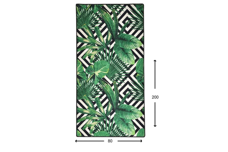 Hall Matte Tropic (80 x 200) - Flerfarget/Fløyel - Tekstiler - Tepper & Matter - Hall matte