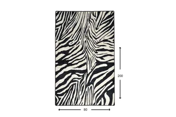 Hall Matte Zebra (80 x 200) - Flerfarget/Fløyel - Tekstiler - Tepper & Matter - Hall matte