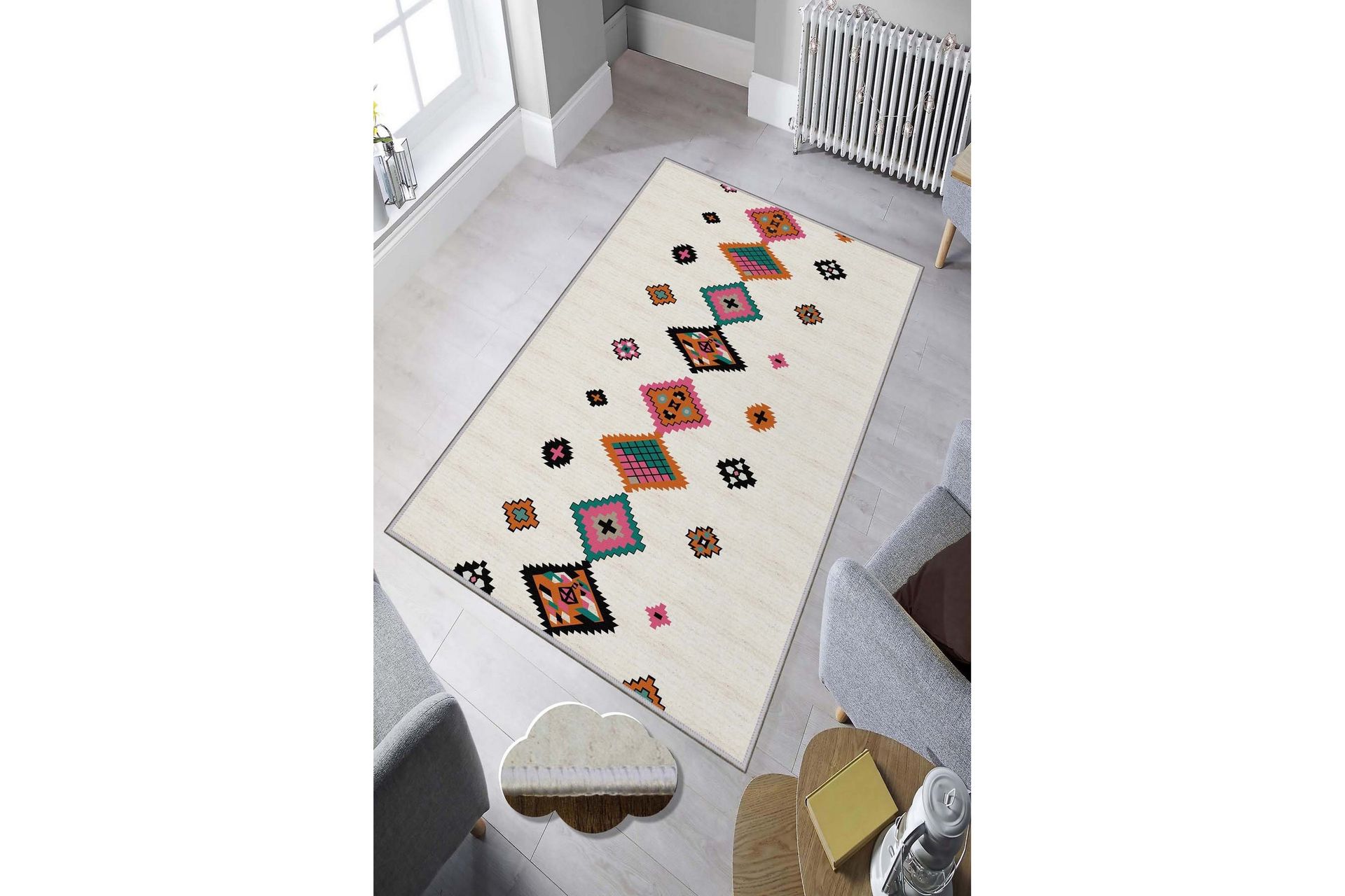 Homefesto Matte 60x100 cm - Multifarget - Tekstiler - Tepper & Matter - Moderne tepper - Wiltontepper