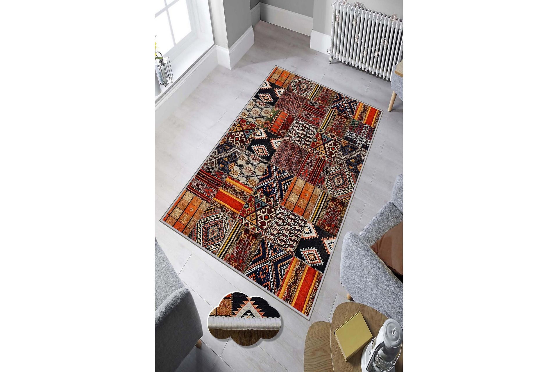 Homefesto Matte 80x120 cm - Multifarget - Tekstiler - Tepper & Matter - Moderne tepper - Wiltontepper