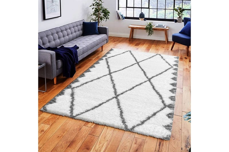 Irubhi Matte 80x150 cm - Hvit/Grå - Tekstiler - Tepper & Matter - Moderne tepper - Wiltontepper