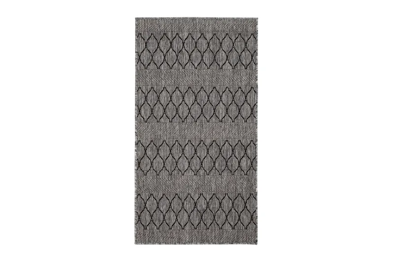 Madrid Bell Flatvevd Matte 80x150 - Grå/Svart - Tekstiler - Tepper & Matter - Flatvevde tepper