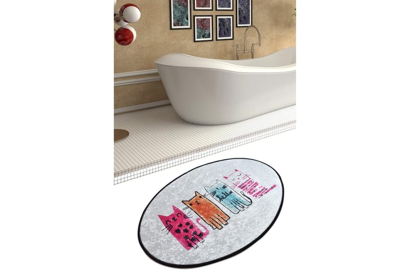 Matte Baby Cats Oval DJT - Tekstiler - Tepper & Matter - Små tepper