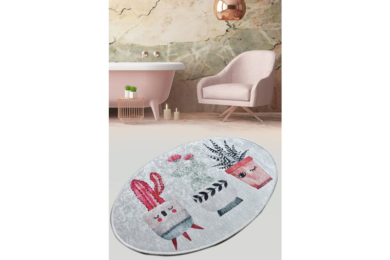 Matte Happy Cactus Oval DJT - Tekstiler - Tepper & Matter - Små tepper