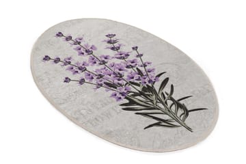 Matte Lavender Oval DJT - Flerfarget/Fløyel - Tekstiler - Tepper & Matter - Små tepper
