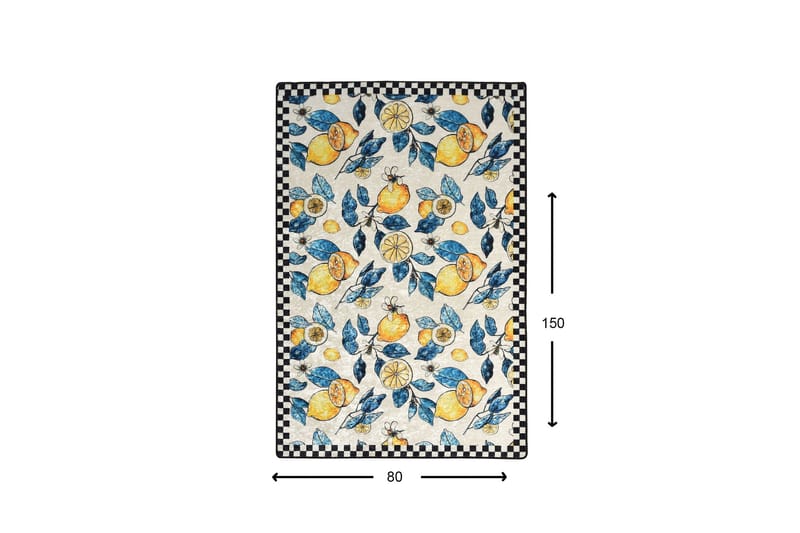 Matte Lemon (80 x 150) - Flerfarget/Fløyel - Tekstiler - Tepper & Matter - Små tepper