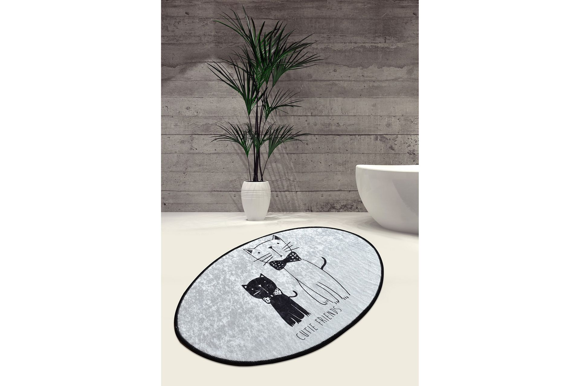 Matte litlle Cats Oval DJT - Tekstiler - Tepper & Matter