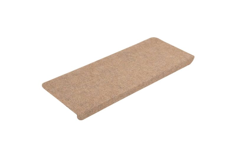 beBasic Selvklebende trappematter 15 stk 65x28 cm beige - Beige - Tekstiler - Tepper & Matter - Spesialmatte - Trappetepper