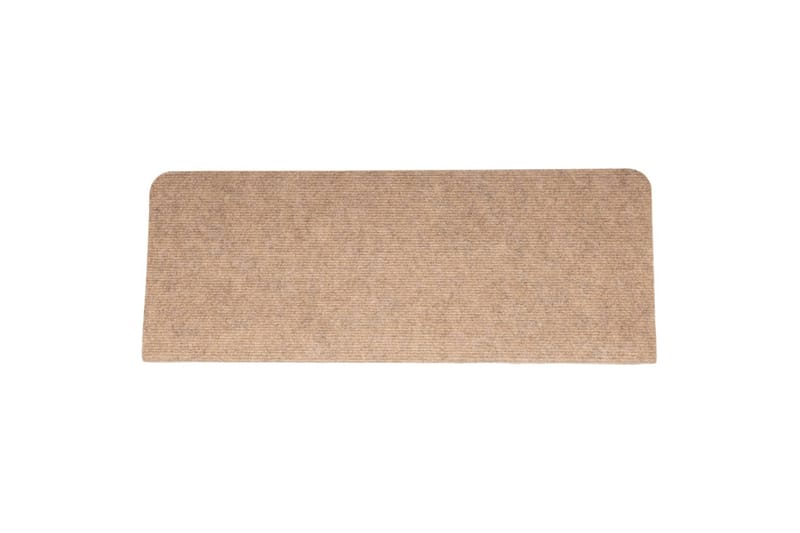 beBasic Selvklebende trappematter 15 stk 65x28 cm beige - Beige - Tekstiler - Tepper & Matter - Spesialmatte - Trappetepper