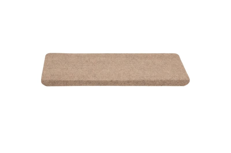 beBasic Selvklebende trappematter 15 stk 65x28 cm beige - Beige - Tekstiler - Tepper & Matter - Spesialmatte - Trappetepper