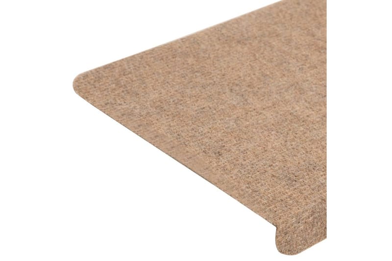 beBasic Selvklebende trappematter 15 stk 65x28 cm beige - Beige - Tekstiler - Tepper & Matter - Spesialmatte - Trappetepper