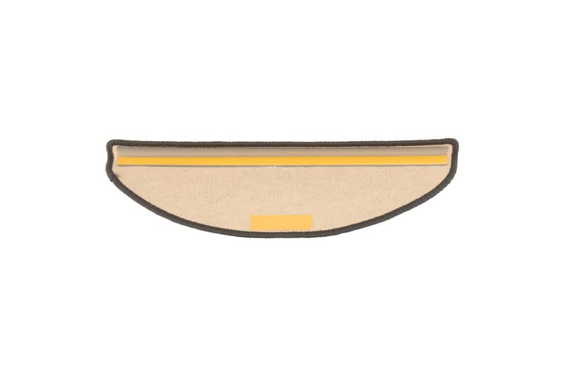 beBasic Selvklebende trappematter 15 stk grå og beige 65x25 cm - Beige - Tekstiler - Tepper & Matter - Spesialmatte - Trappetepper
