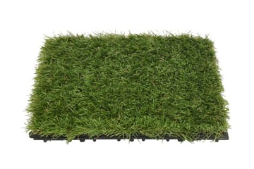 Kunstige gressmatter 11 stk grønn 30x30 cm - grønn - Tekstiler - Tepper & Matter - Spesialmatte - Nålefiltmatter & kunstgressmatter
