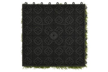 Kunstige gressmatter 11 stk grønn 30x30 cm - grønn - Tekstiler - Tepper & Matter - Spesialmatte - Nålefiltmatter & kunstgressmatter