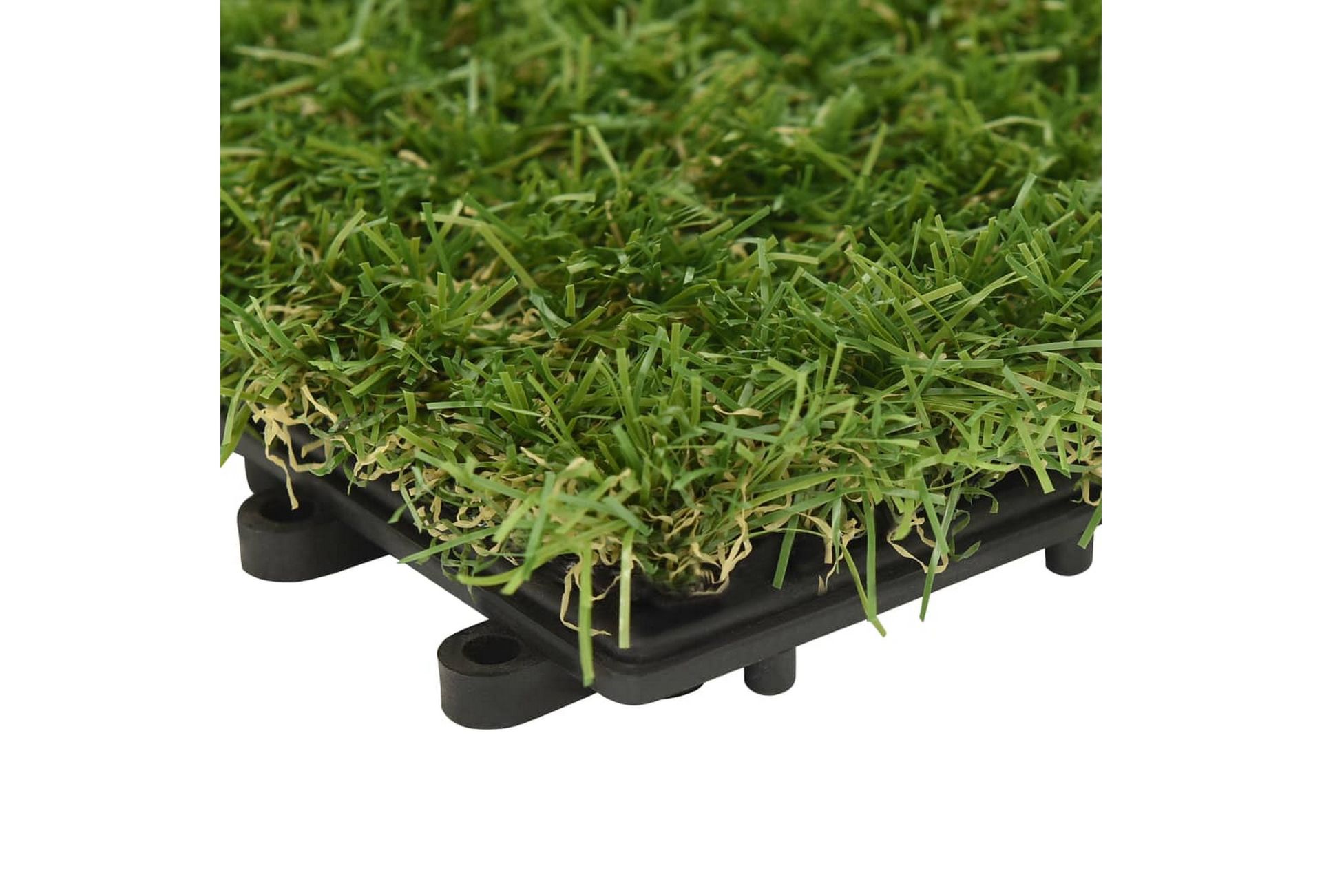Kunstige gressmatter 11 stk grønn 30x30 cm - grønn - Tekstiler - Tepper & Matter - Spesialmatte - Nålefiltmatter & kunstgressmatter