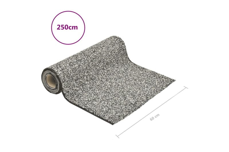 Steinfolie grå 250x60 cm - Tekstiler - Tepper & Matter - Spesialmatte - Nålefiltmatter & kunstgressmatter