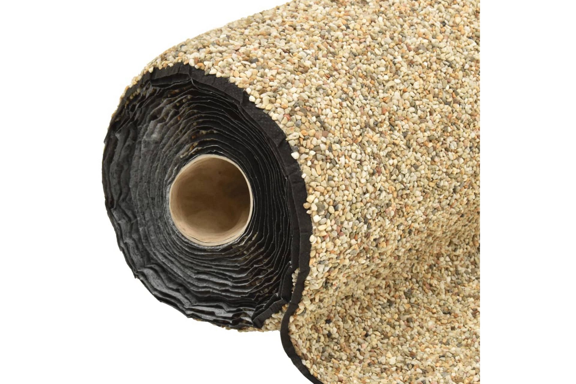 Steinfolie naturlig sand 500x60 cm - Tekstiler - Tepper & Matter - Spesialmatte - Nålefiltmatter & kunstgressmatter