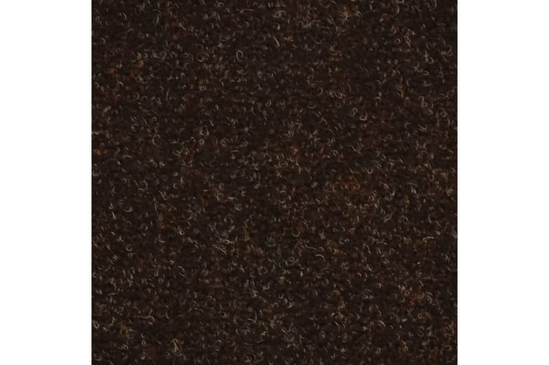 Selvklebende trappematter 10 stk brun 65x21x4 cm nålestempel - Brun - Tekstiler - Tepper & Matter - Spesialmatte - Trappetepper