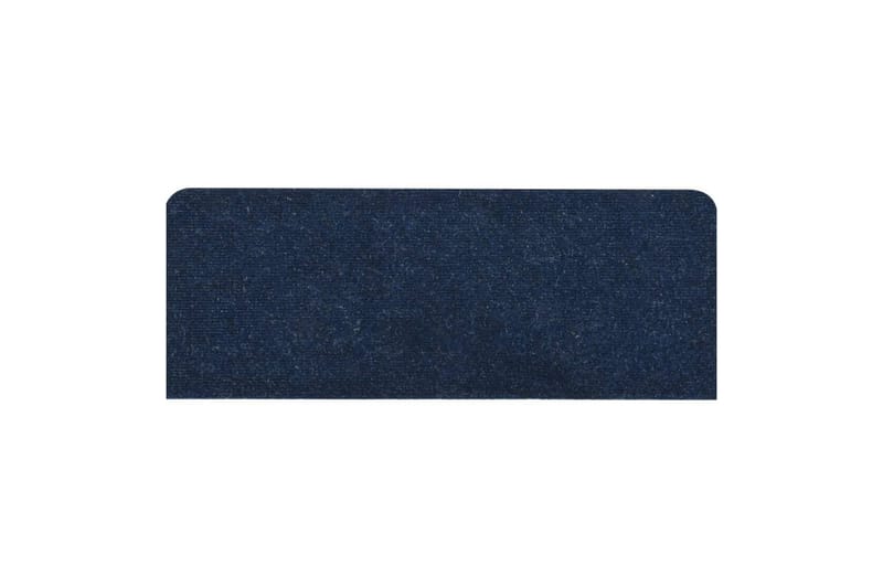 Selvklebende trappematter 15 stk 65x28 cm blå - Blå - Tekstiler - Tepper & Matter - Spesialmatte - Trappetepper