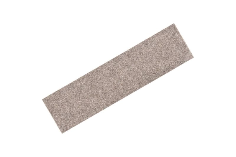 Selvklebende trappematter 15 stk 76x20 cm kremhvit - Krem - Tekstiler - Tepper & Matter - Spesialmatte - Trappetepper