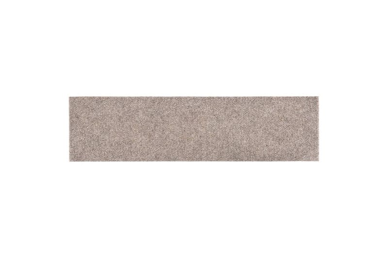 Selvklebende trappematter 15 stk 76x20 cm kremhvit - Krem - Tekstiler - Tepper & Matter - Spesialmatte - Trappetepper