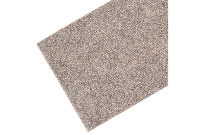 Selvklebende trappematter 15 stk 76x20 cm kremhvit - Krem - Tekstiler - Tepper & Matter - Spesialmatte - Trappetepper