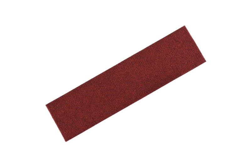 Selvklebende trappematter 15 stk 76x20 cm rød - Rød - Tekstiler - Tepper & Matter - Spesialmatte - Trappetepper