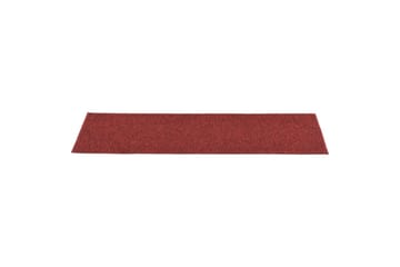 Selvklebende trappematter 15 stk 76x20 cm rød - Rød - Tekstiler - Tepper & Matter - Spesialmatte - Trappetepper