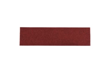 Selvklebende trappematter 15 stk 76x20 cm rød - Rød - Tekstiler - Tepper & Matter - Spesialmatte - Trappetepper