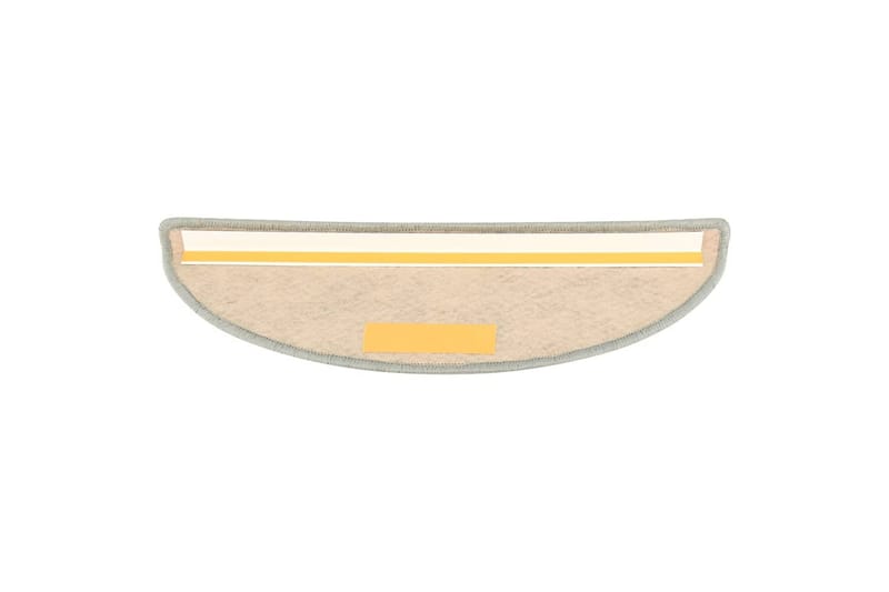 Selvklebende trappematter sisal-utseende 15 stk 56x20 cm grå - Grå - Tekstiler - Tepper & Matter - Spesialmatte - Trappetepper