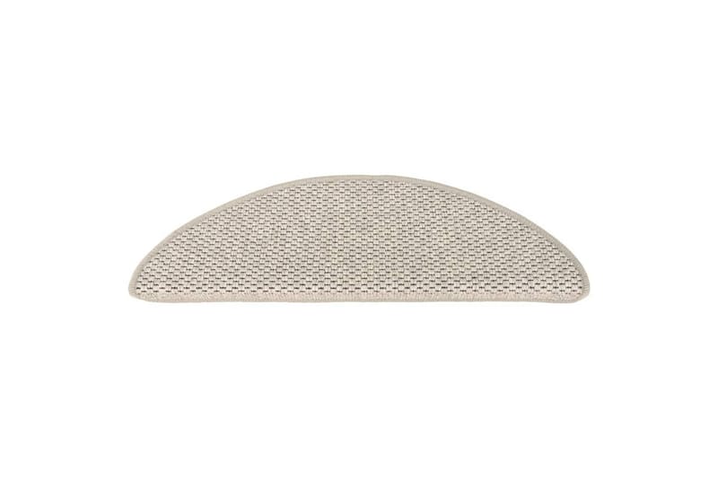 Selvklebende trappematter sisal-utseende 15 stk 56x20cm - Silver - Tekstiler - Tepper & Matter - Spesialmatte - Trappetepper
