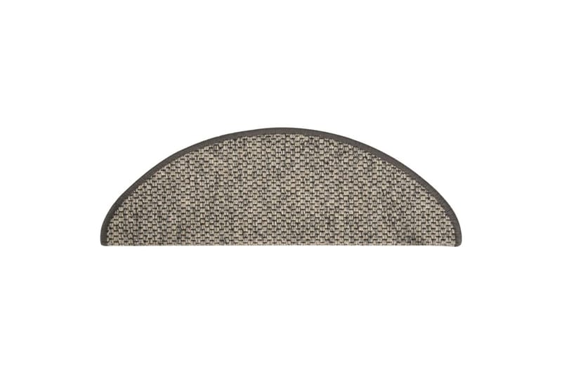 Selvklebende trappematter sisal-utseende 15 stk 65x25cm - Silver - Tekstiler - Tepper & Matter - Spesialmatte - Trappetepper