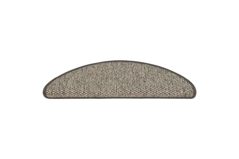 Selvklebende trappematter sisal-utseende 15 stk 65x25cm - Silver - Tekstiler - Tepper & Matter - Spesialmatte - Trappetepper