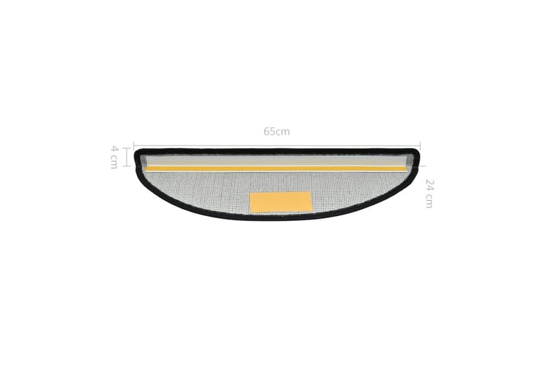 Trappematter 10 stk 65x28 cm antrasitt - Antrasittgrå - Tekstiler - Tepper & Matter - Spesialmatte - Trappetepper