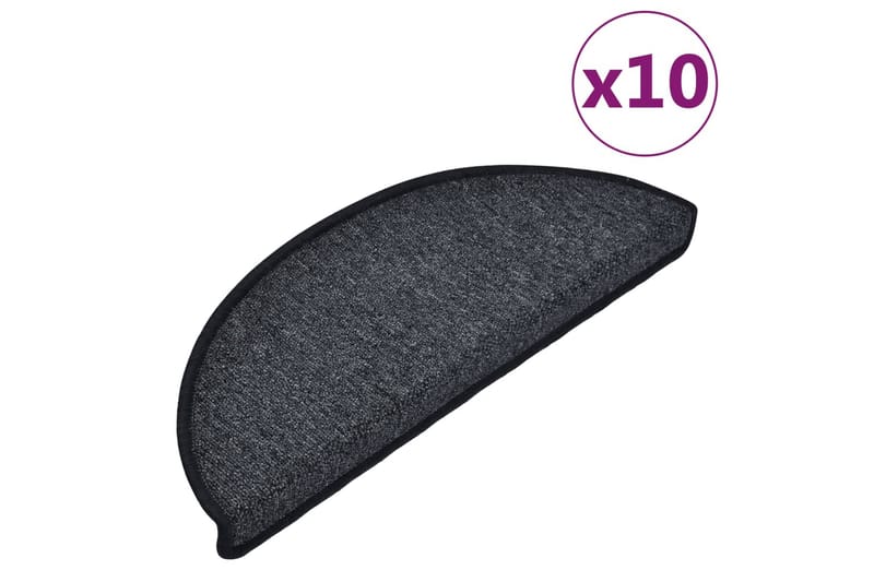 Trappematter 10 stk 65x28 cm antrasitt - Antrasittgrå - Tekstiler - Tepper & Matter - Spesialmatte - Trappetepper
